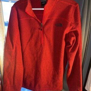 The North Face Vibrant Red Half-Zip Fleece